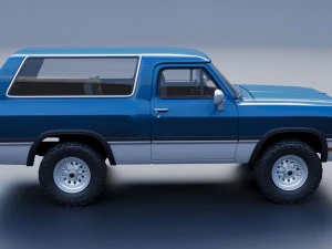 Dodge Ramcharger 1991 3D Print Model