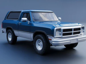 Dodge Ramcharger 1991 3D Print Model