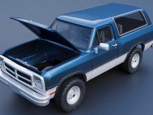 Dodge Ramcharger 1991 3D Принт Модель
