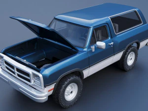 Dodge Ramcharger 1991 3D Print Model