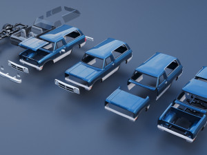 Dodge Ramcharger 1991 3D Принт Модель