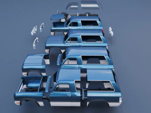 Dodge Ramcharger 1991 3D Print Model