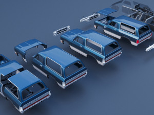 Dodge Ramcharger 1991 3D Принт Модель