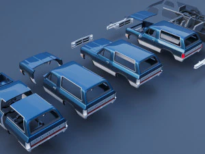 Dodge Ramcharger 1991 3D Print Model