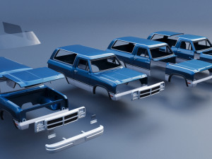 Dodge Ramcharger 1991 3D Принт Модель