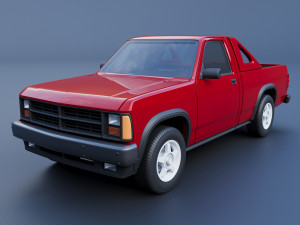 Dodge Dakota Shelby 1989 3D-Druckmodell
