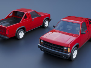 Dodge Dakota Shelby 1989 Modelo de Impressão 3D