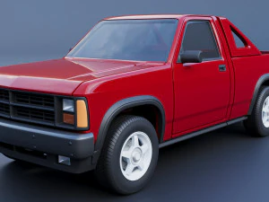 Dodge Dakota Shelby 1989 3D Print Model
