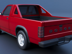 Dodge Dakota Shelby 1989 Modelo de Impressão 3D