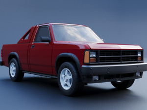Dodge Dakota Shelby 1989 Modelo de Impressão 3D
