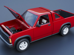Dodge Dakota Shelby 1989 Modelo de Impressão 3D