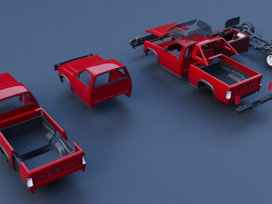 Dodge Dakota Shelby 1989 Modelo de Impressão 3D