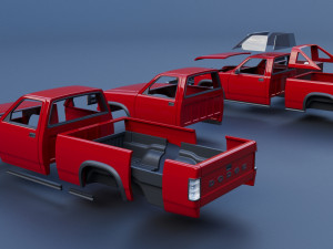 Dodge Dakota Shelby 1989 Modelo de Impressão 3D