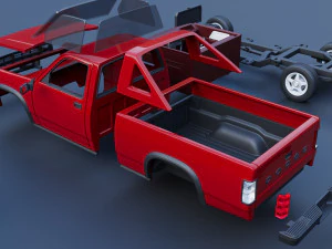 Dodge Dakota Shelby 1989 3D Print Model