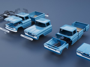 Chevrolet C10 1961 Modelo de Impressão 3D