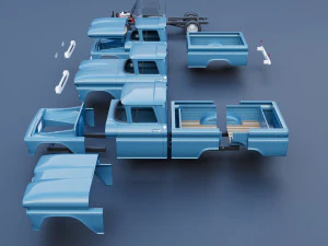 Chevrolet C10 1961 3D Print Model