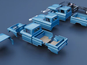 Chevrolet C10 1961 3D Print Model