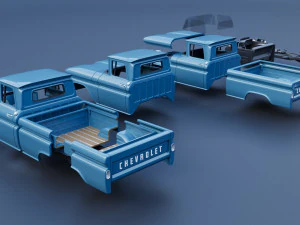 Chevrolet C10 1961 3D Print Model
