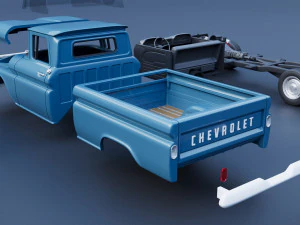 Chevrolet C10 1961 3D Print Model