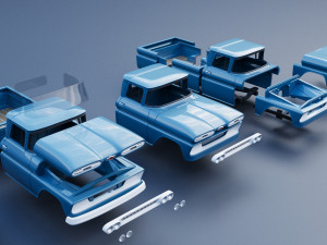 Chevrolet C10 1961 Modelo de Impressão 3D