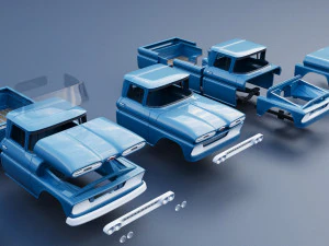 Chevrolet C10 1961 3D Print Model