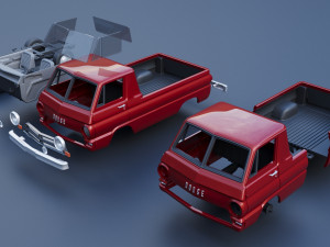 Dodge A100 Pickup Modello di stampa 3D