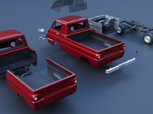 Dodge A100 Pickup Modello di stampa 3D