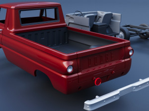 Dodge A100 Pickup Modello di stampa 3D