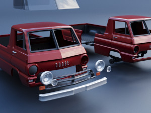 Dodge A100 Pickup Modello di stampa 3D