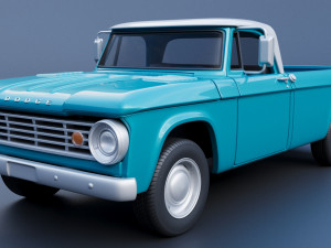 Dodge D100 1967 3D Baskı Modeli