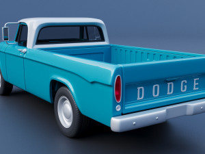 Dodge D100 1967 3D Baskı Modeli
