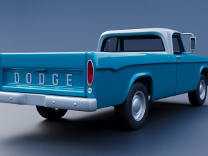 Dodge D100 1967 3D Baskı Modeli