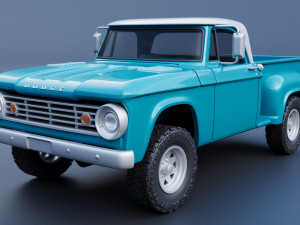 Dodge D100 1967 3D Baskı Modeli