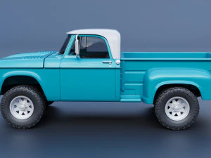 Dodge D100 1967 3D Print Model