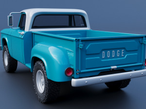 Dodge D100 1967 3D Baskı Modeli