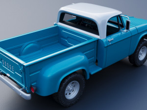 Dodge D100 1967 3D Baskı Modeli