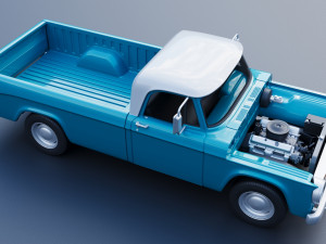 Dodge D100 1967 3D Baskı Modeli