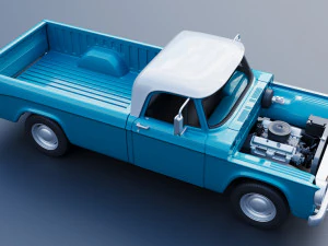 Dodge D100 1967 3D Print Model