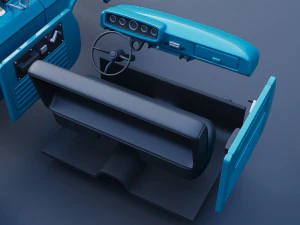Dodge D100 1967 3D Print Model