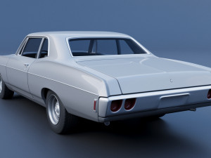 Chevrolet Bel Air 1968 3D Print Model