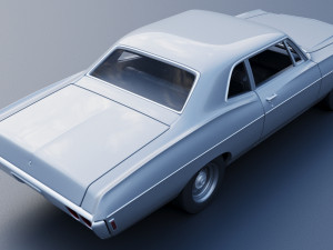 Chevrolet Bel Air 1968 3D Print Model
