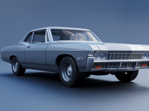 Chevrolet Bel Air 1968 3D Print Model