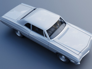 Chevrolet Bel Air 1968 3D Print Model