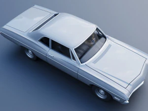 Chevrolet Bel Air 1968 3D Print Model