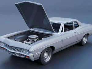 Chevrolet Bel Air 1968 3D Print Model