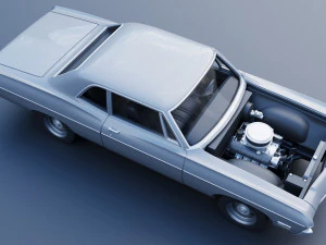 Chevrolet Bel Air 1968 3D Print Model