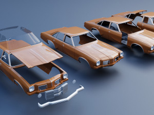 Oldsmobile Cutlass Salon 1973 3D printmodel
