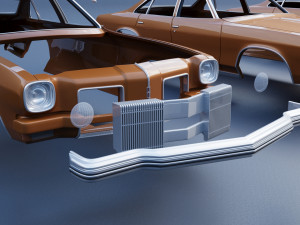 Oldsmobile Cutlass Salon 1973 3D printmodel