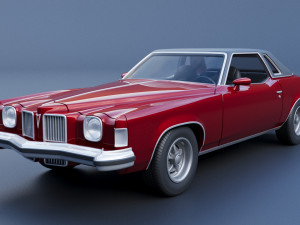 Pontiac Grand Prix 1973 3Dプリントモデル