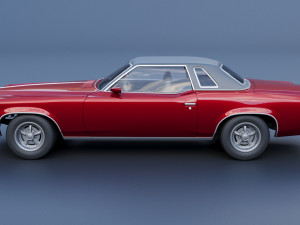 Pontiac Grand Prix 1973 3Dプリントモデル